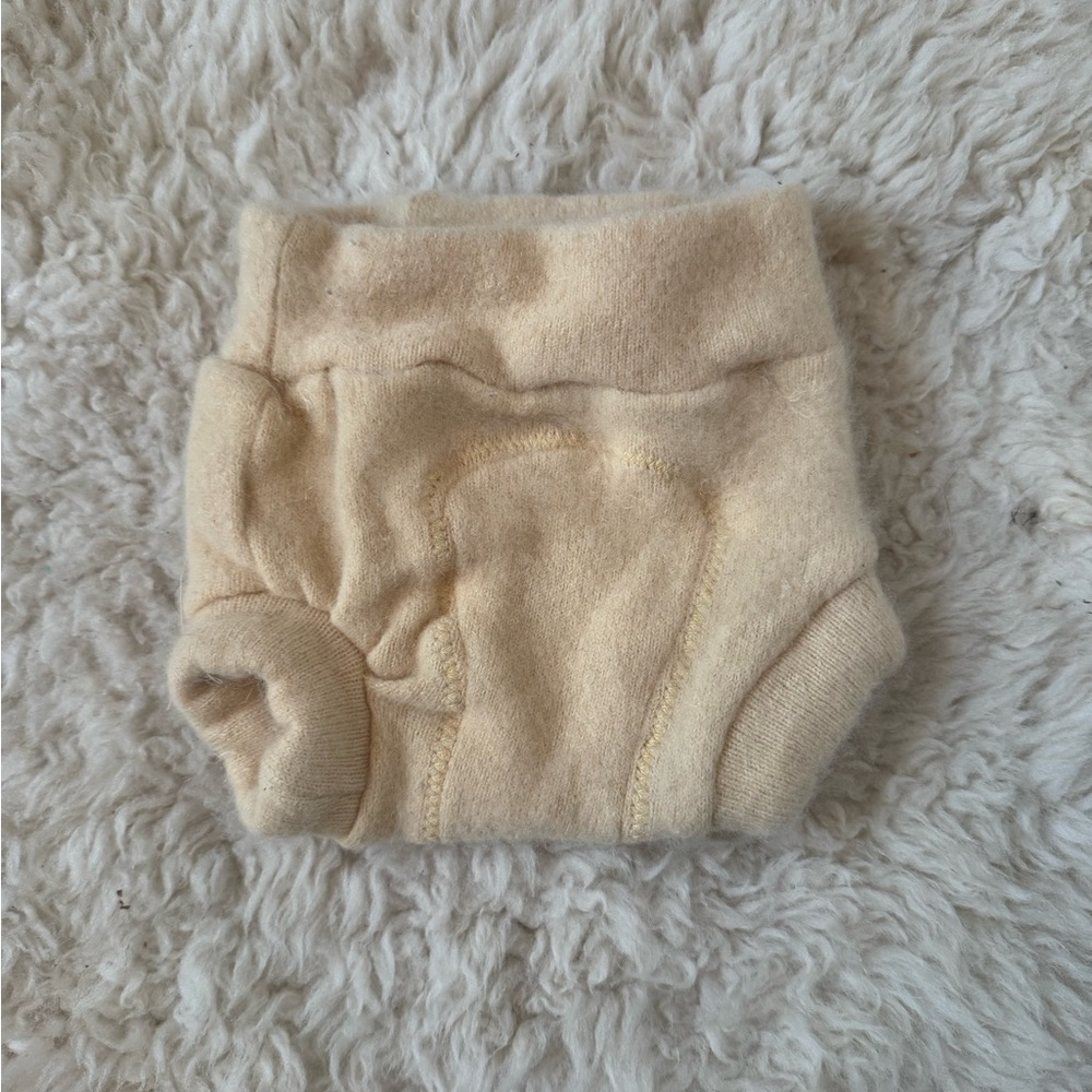 Newborn cashmere diaper cover